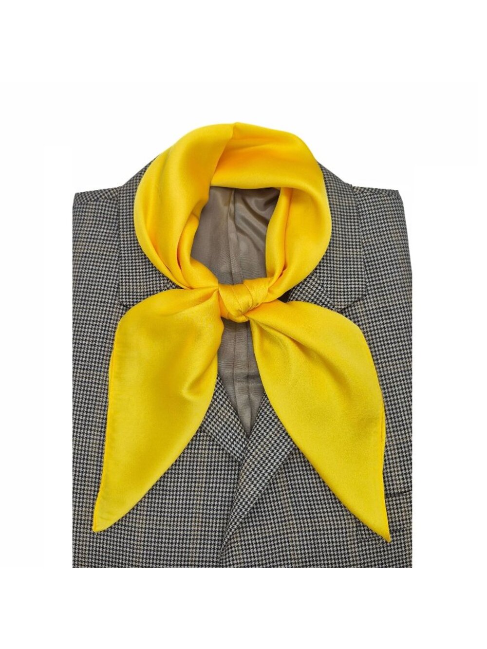 ✨Bandana Silky Soft Square Scarf Yellow Hiyab Neckerchief Shawl headband Luxury